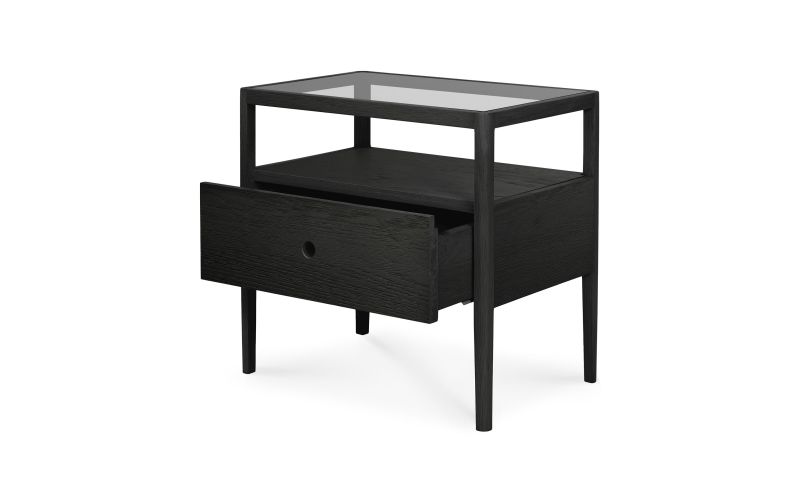 ETHNICRAFT SPINDLE NACHTKASTJE EIKEN 55X35X52