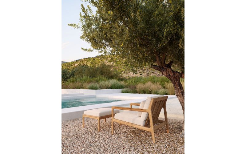 ETHNICRAFT JACK OUTDOOR LOUNGE STOEL TEAK 76X90X73