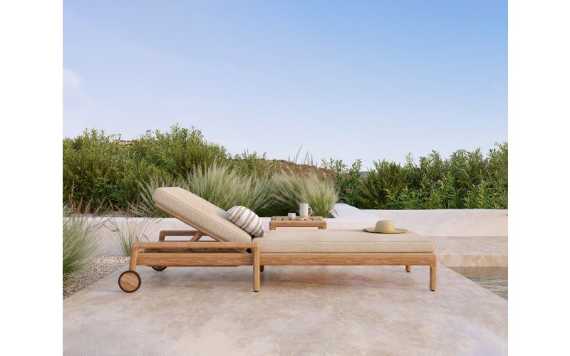 ETHNICRAFT JACK OUTDOOR LIGBED TEAK | 216X84X34