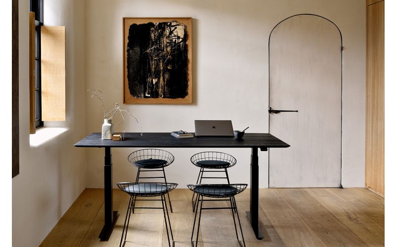 ETHNICRAFT BOK TAFELBLAD EIKEN ZWART 200X90X2