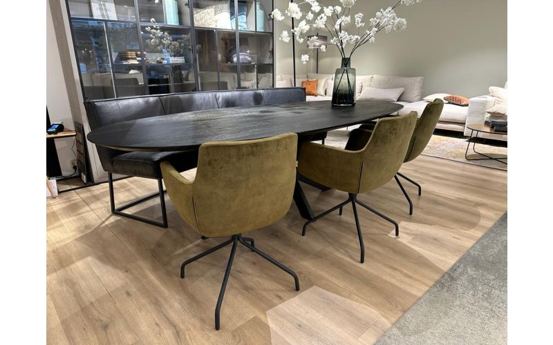 THE PERFECT BENCH OVAAL 4-ZITS 225 CM