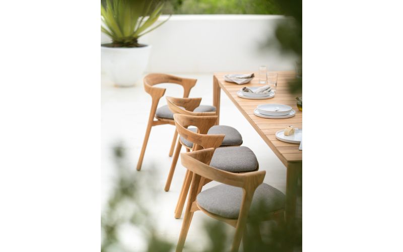 ETHNICRAFT TEAK BOK OUTDOOR DINING CHAIR MOCHA 50x54x76 10352