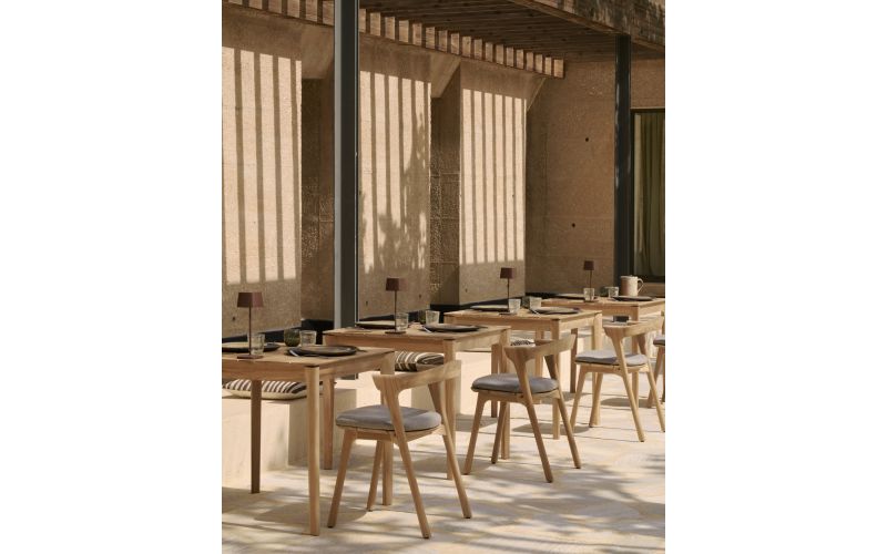 ETHNICRAFT TEAK BOK OUTDOOR DINING CHAIR MOCHA 50x54x76 10352