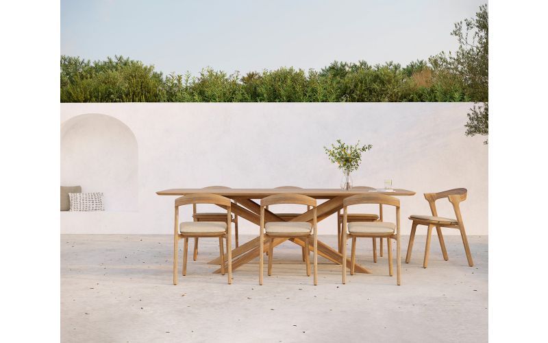 ETHNICRAFT TEAK BOK OUTDOOR DINING CHAIR TEAK NATUREL 50x54x76 10353