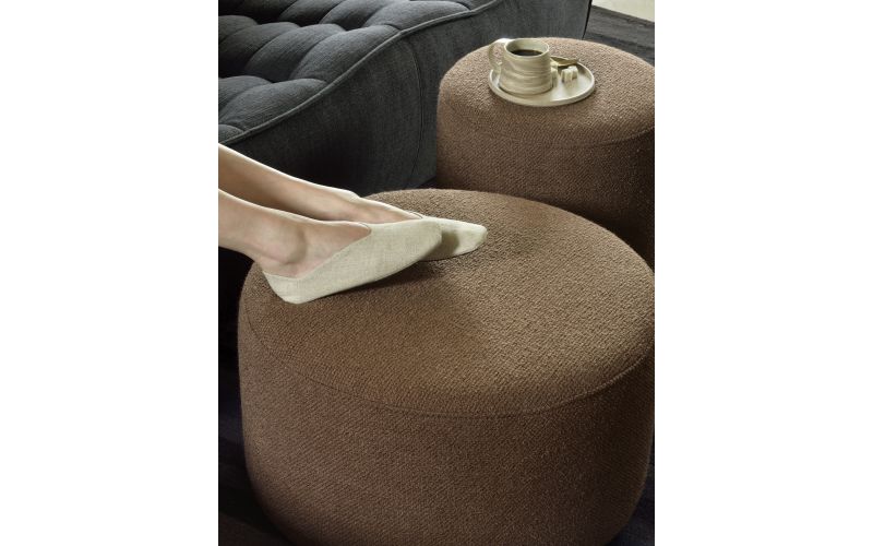 ETHNICRAFT BARROW POEF | KOPER | 60X60X35 CM