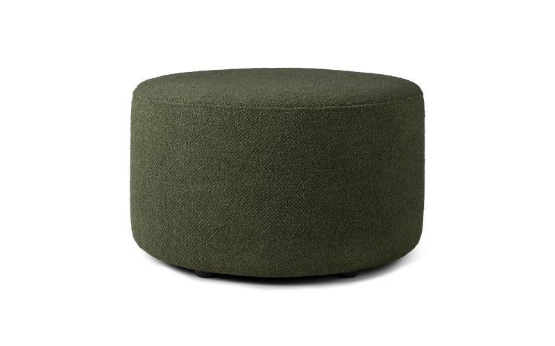 ETHNICRAFT BARROW POOF | PINE GREEN | 60X60X35 CM
