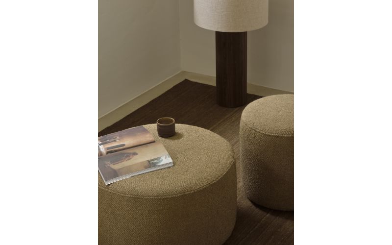 ETHNICRAFT BARROW POOF | GINGER | 60X60X35 CM