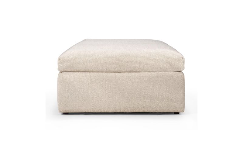 ETHNICRAFT MELLOW FOOTSTOOL | OFF WHITE 