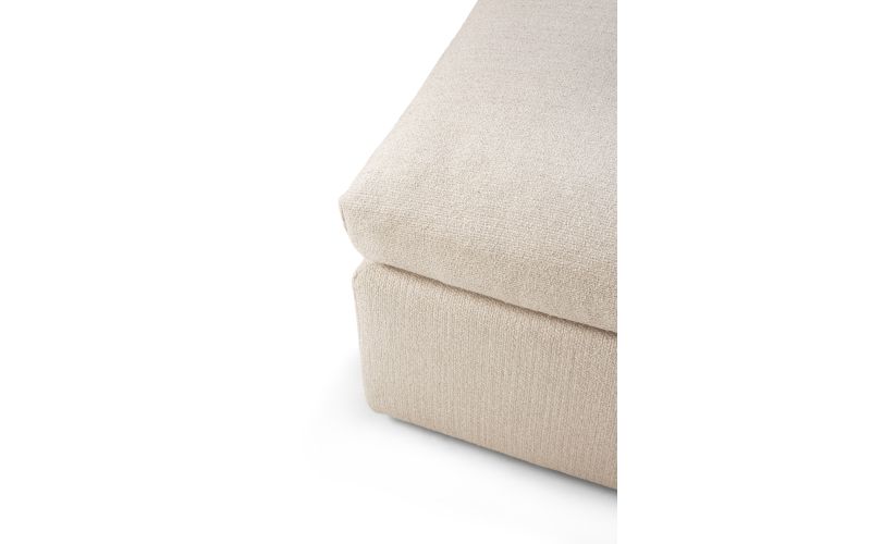 ETHNICRAFT MELLOW FOOTSTOOL | OFF WHITE 