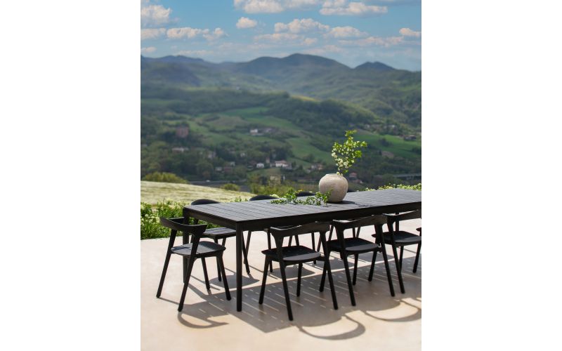 ETHNICRAFT BOK OUTDOOR TAFEL | TEAK BLACK | 80X162