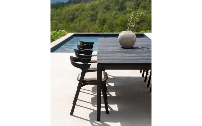 ETHNICRAFT BOK OUTDOOR TAFEL | TEAK BLACK |100X250