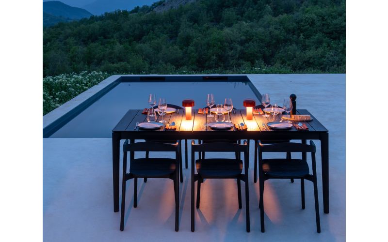 ETHNICRAFT BOK OUTDOOR TAFEL | TEAK ZWART |110X300