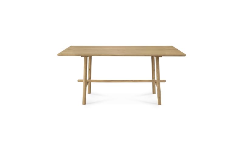 ETHNICRAFT OAK PROFILE DINING TABLE 180x100x76