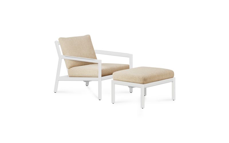 ETHNICRAFT JACK OUTDOOR VOETBANK ALUMINIUM NATURAL