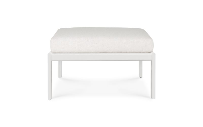 ETHNICRAFT JACK OUTDOOR VOETBANK ALUMINIUM OFF WHI