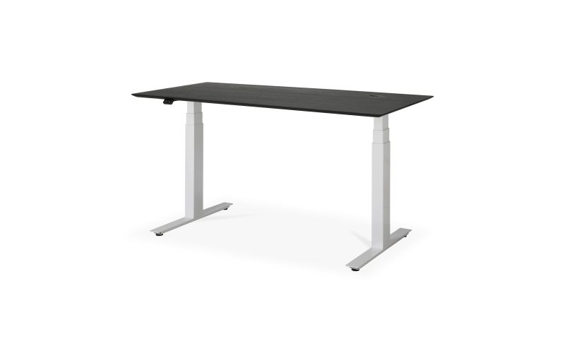 ETHNICRAFT BOK VERSTELBAAR BUREAU ZWART WIT 