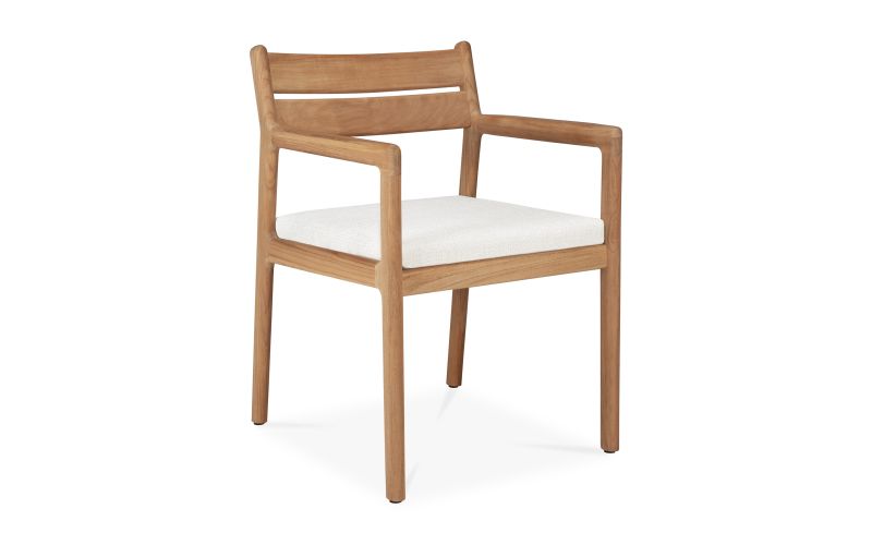 ETHNICRAFT JACK OUTDOOR STOEL TEAK OFF WHITE 