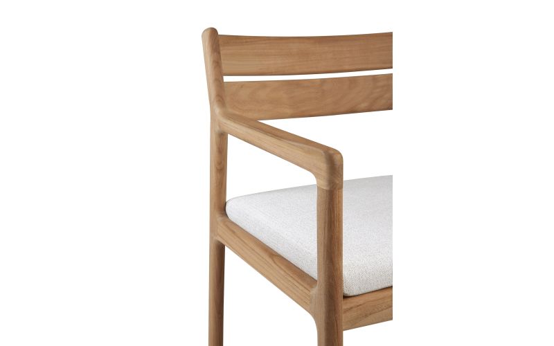 ETHNICRAFT JACK OUTDOOR STOEL TEAK OFF WHITE 