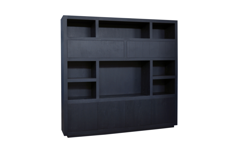  Vakkenkast HELDER 4drs 7vks 2klep tv-vak