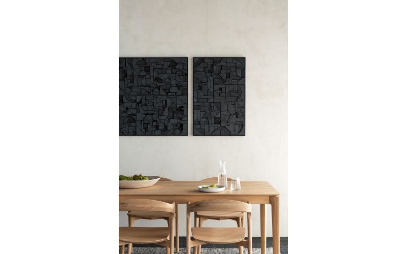 ETHNICRAFT BRICKS WALL ART | BLACK | 100X100