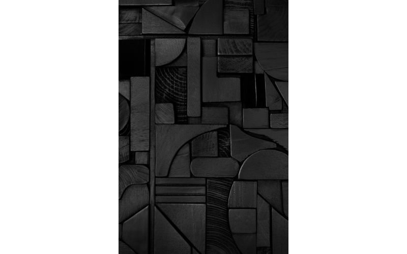 ETHNICRAFT BRICKS WALL ART | BLACK | 60X50 