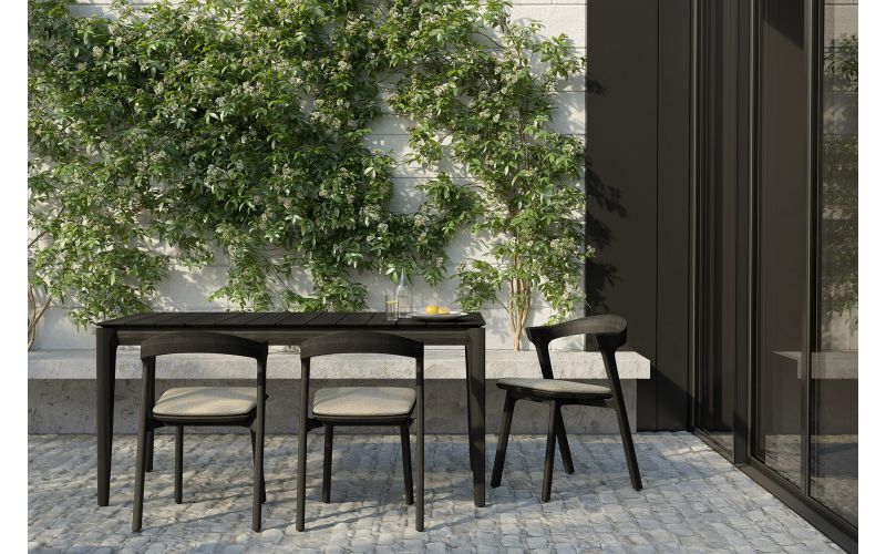 ETHNICRAFT TEAK BLACK BOK OUTDOOR 162X80