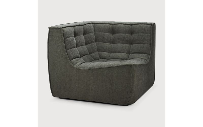 ETHNICRAFT N701 SOFA-CORNER-MOSS 91x91x76