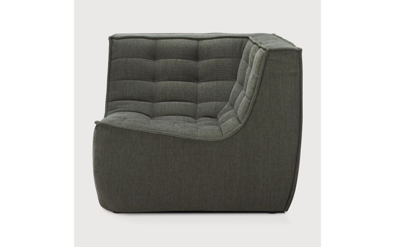 ETHNICRAFT N701 SOFA-CORNER-MOSS 91x91x76