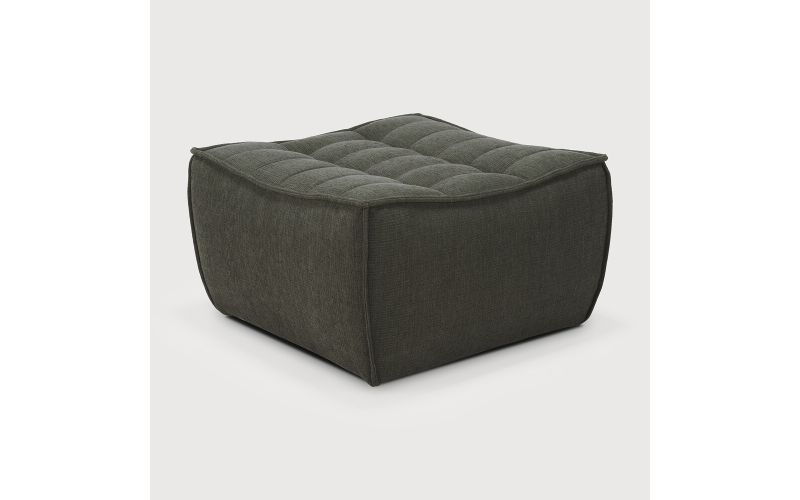 ETHNICRAFT N701 SOFA-FOOTSTOOL-MOSS 70X70X43
