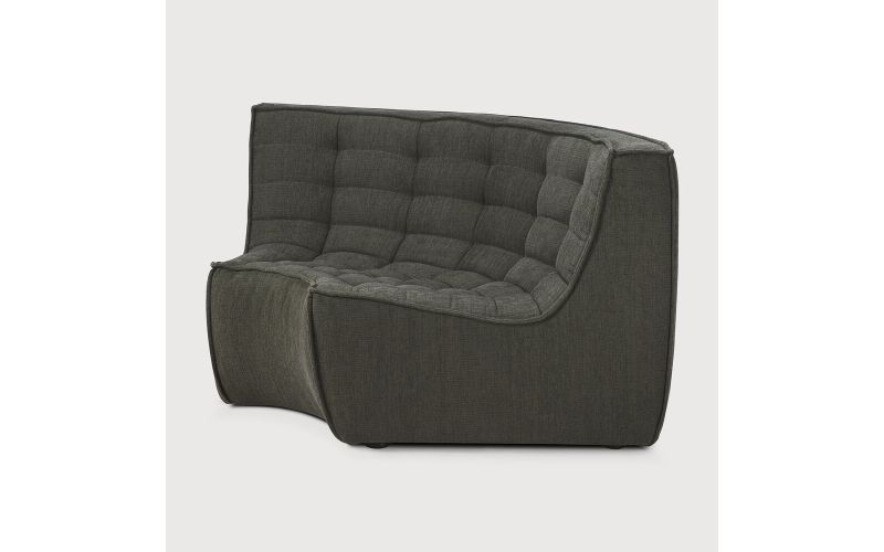 ETHNICRAFT N701 SOFA-ROUND CORNER-MOSS 120