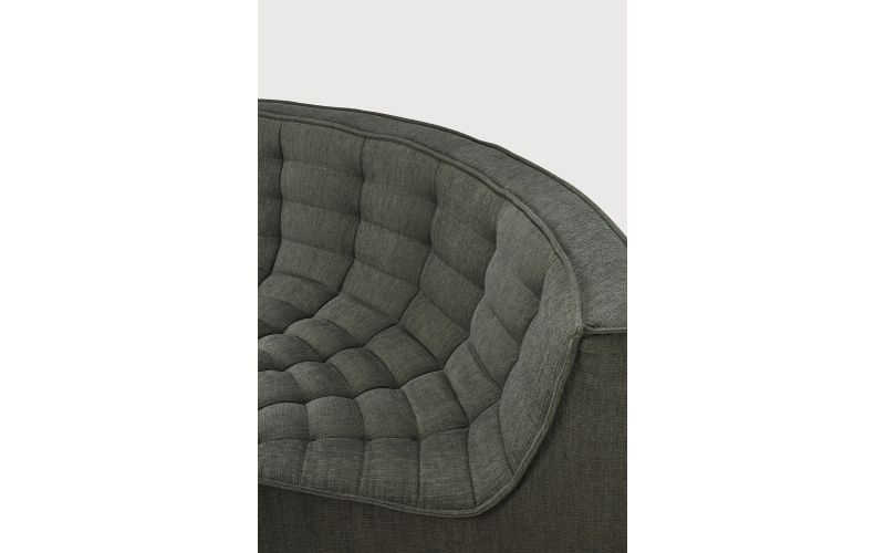 ETHNICRAFT N701 SOFA-ROUND CORNER-MOSS 120