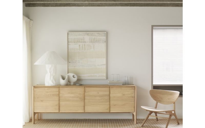 ETHNICRAFT OAK PI SIDEBOARD-4 DOORS 230x45x83 51319