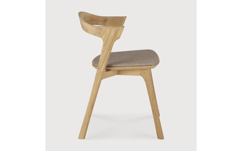ETHNICRAFT OAK BOK DINING CHAIR - WARM GREY