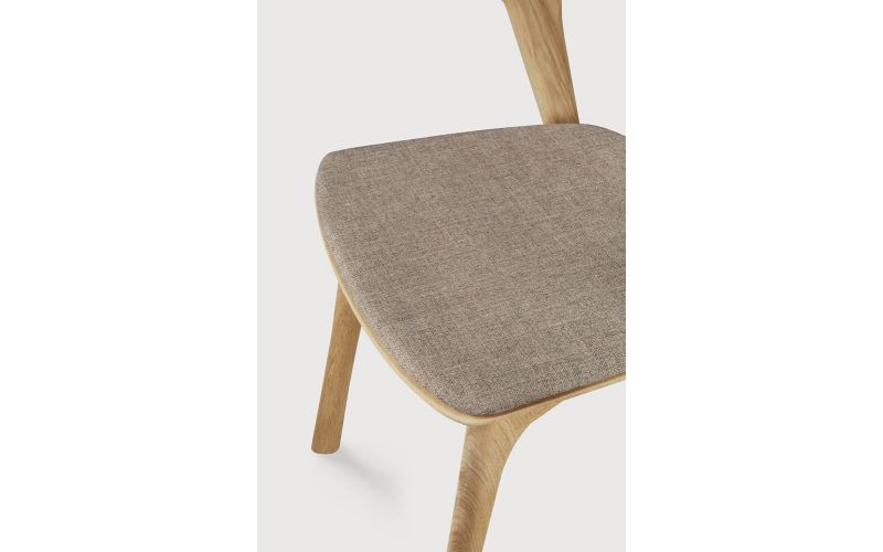 ETHNICRAFT OAK BOK DINING CHAIR - WARM GREY