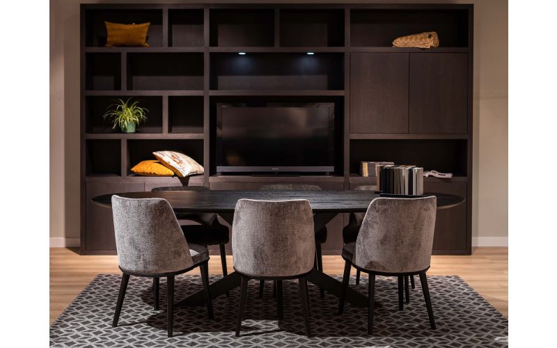 RIVA OVAAL EETTAFEL 3 CM EIKEN MET ECO COATING