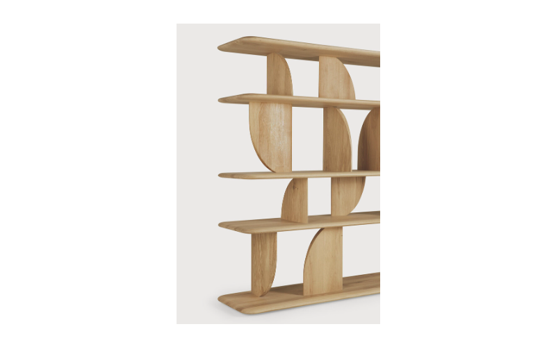 ETHNICRAFT GEOMETRIC RACK OAK 210x35x130