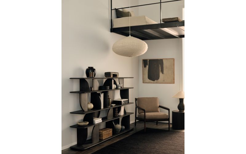 ETHNICRAFT GEOMETRIC RACK TEAK DARK BROWN 210x35x130 | 10496