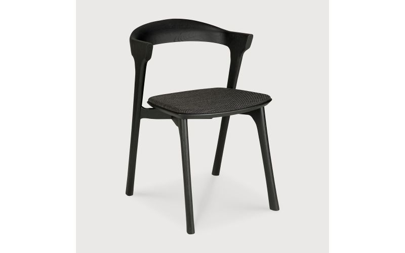 ETHNICRAFT BLACK OAK BOK DINING CHAIR - BLACK