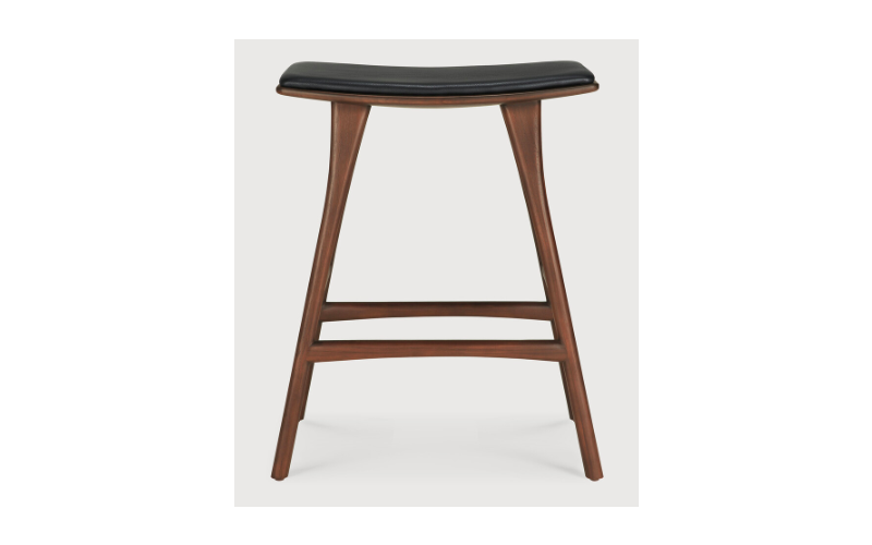 ETHNICRAFT TEAK BROWN OSSO COUNTER STOOL 57x33x69