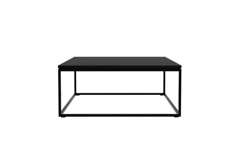 ETHNICRAFT THIN BLACK COFFEE TABLE 70x70x30