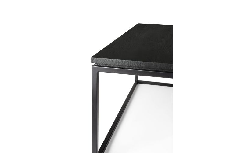 ETHNICRAFT THIN BLACK COFFEE TABLE 70x70x30