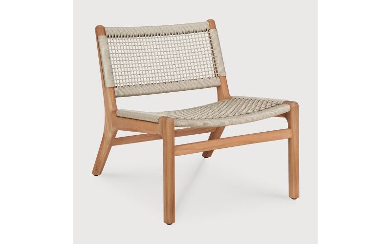ETHNICRAFT JACK WOVEN OUTDOOR LOUNGE CHAIR 63x76