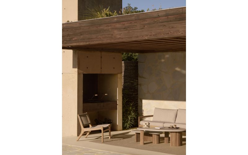 ETHNICRAFT JACK WOVEN OUTDOOR LOUNGE CHAIR 10223