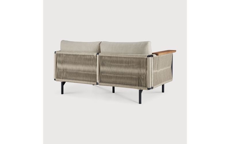 ETHNICRAFT Corbey outdoor sofa - black - Oyster