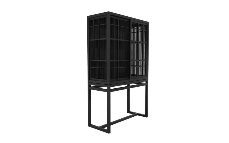 ETHNICRAFT BURUNG STORAGE CUPBOARD-2 SLIDING DOORS