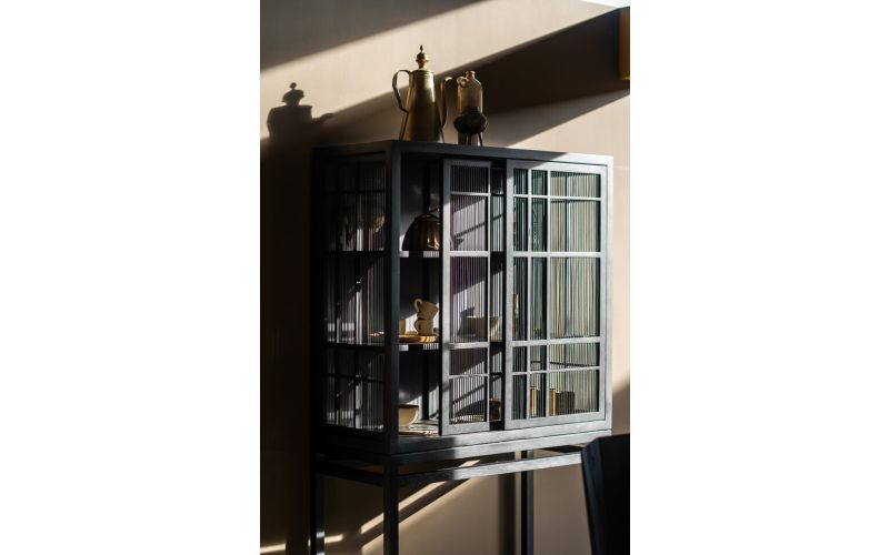 ETHNICRAFT BURUNG STORAGE CUPBOARD-2 SLIDING DOORS