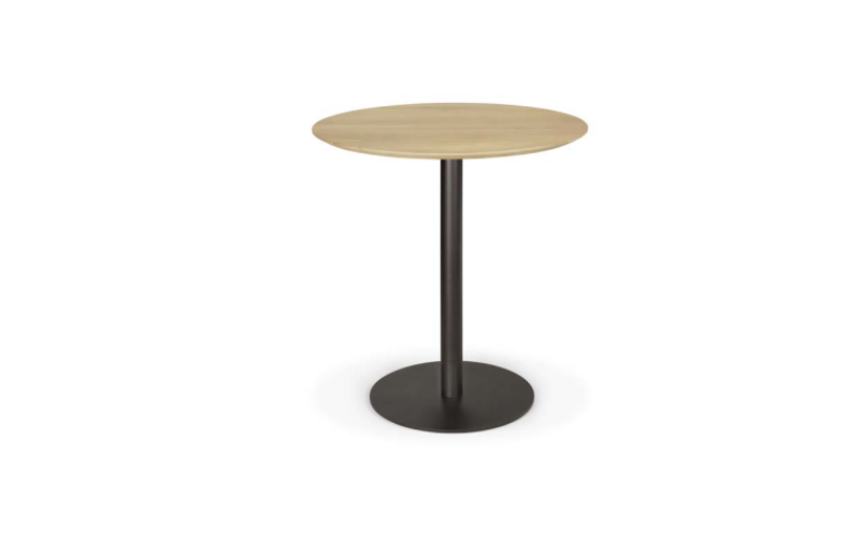 Blend dining table varnished oak top Dark Bronze