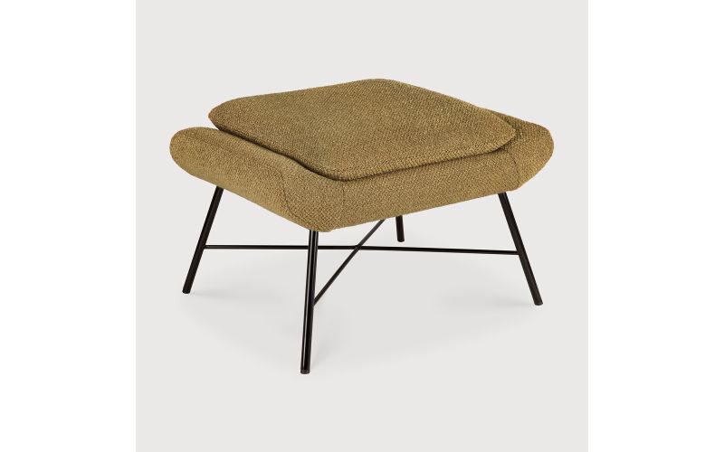 Barrow footstool - Ginger fabric