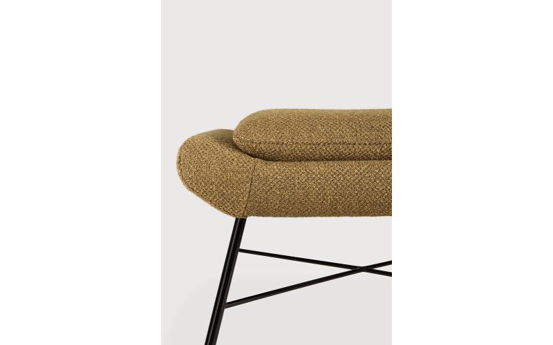 Barrow footstool - Ginger fabric