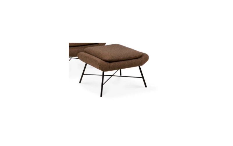 Barrow footstool - Copper fabric